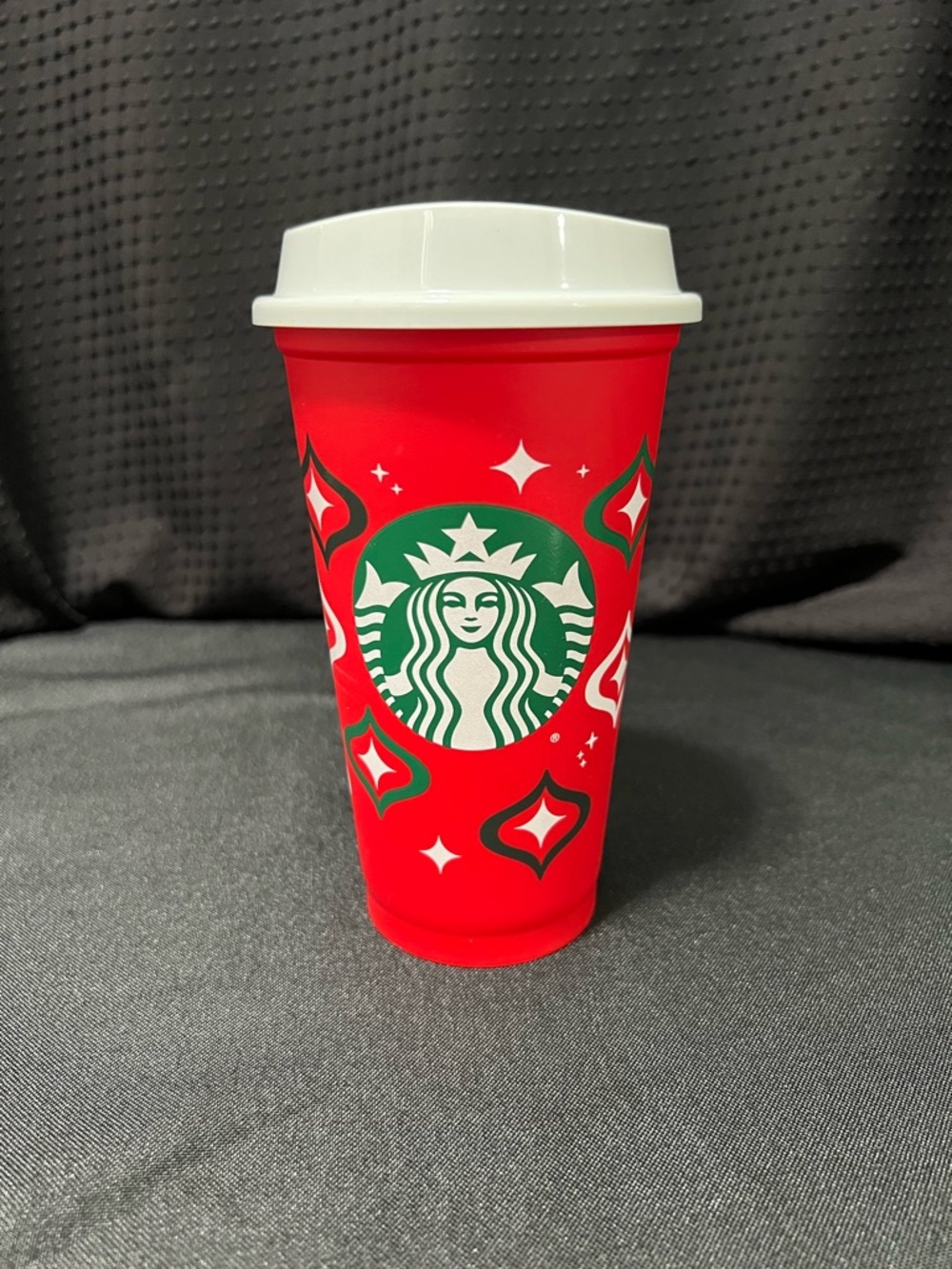 FINAL PRICE $5!  Starbucks Red Holiday Tumbler with White Lid and Green Logo